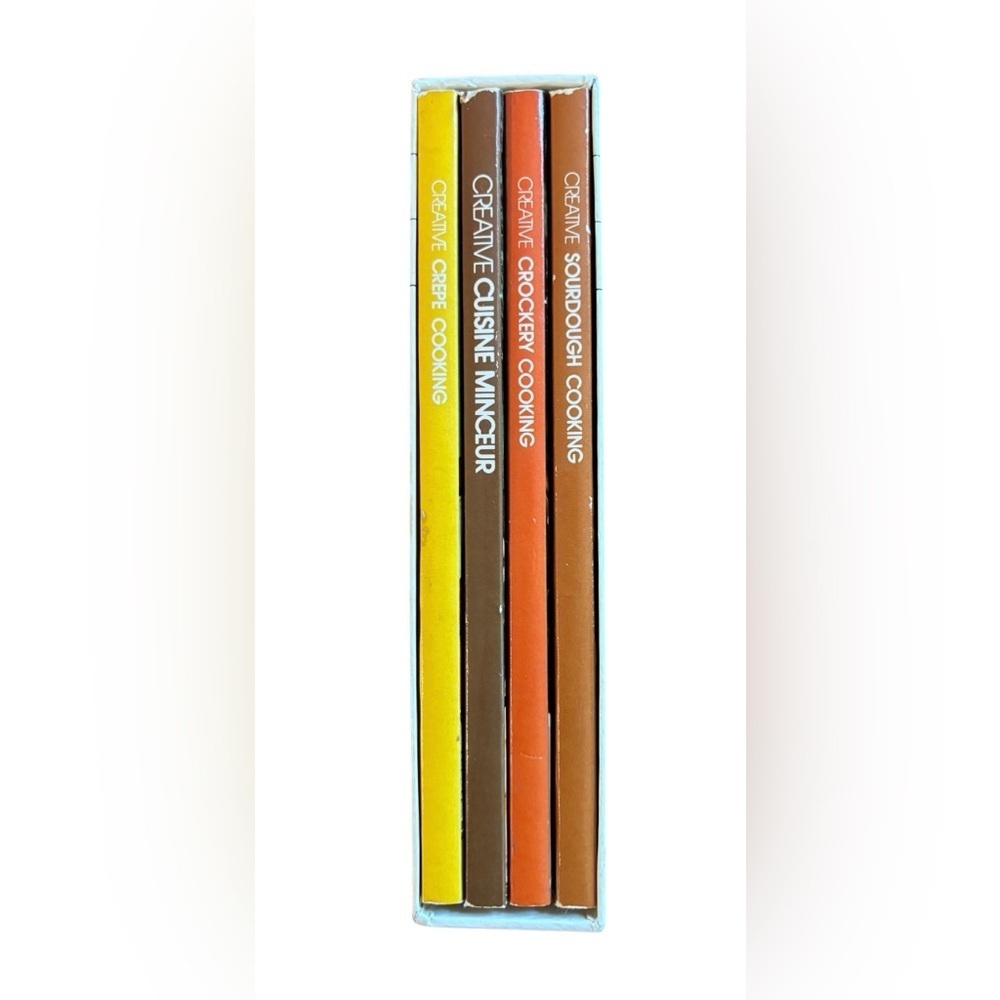 VTG Creative Cooking Library 4 Cookbook Set Paperback Sourdough Crockery Crepes - Picture 2 of 3